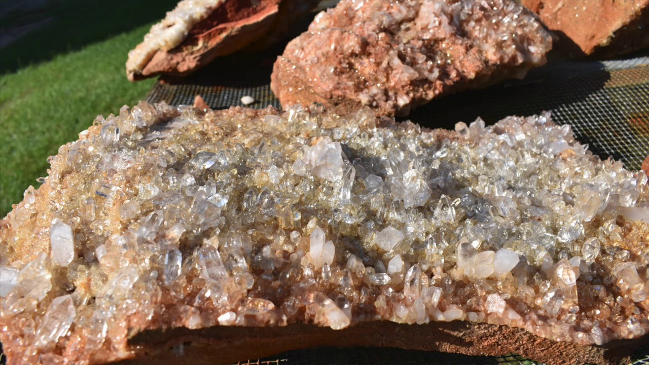 Quartz crystals in Mount Ida Arkansas